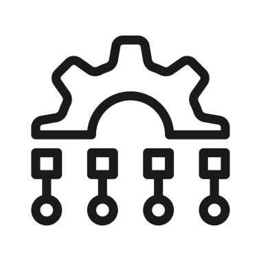 Dijital Dönüşüm simgesi. Dijital dönüşüm veya hesaplama sembolü çizimi