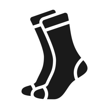 Çorap ikonu. Noel çorapları vektör illüstrasyonu