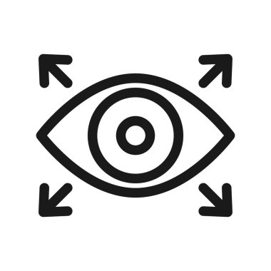 Expand view line icon. Full screen size Vector symbol illustration