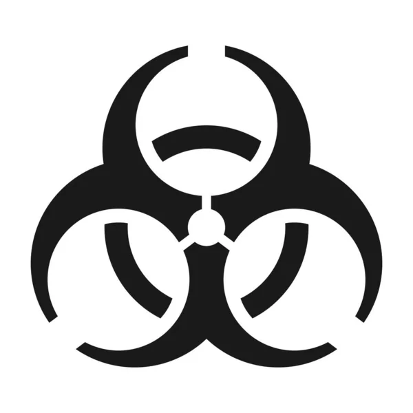 Bio Hazard Icon Biohazard Biological Hazard Vector Illustration — Stockový vektor