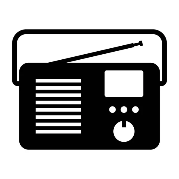 Radyo Veya Podcast Ikonu Radyo Internet Yayın Sembolü Illüstrasyonu — Stok Vektör