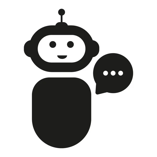 Chat Bot Icon Robot Virtual Assistant Bot Vector Illustration — Wektor stockowy