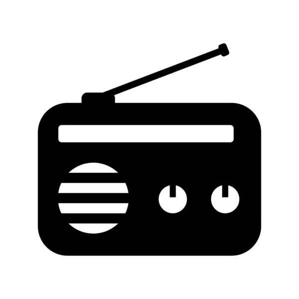 Radio Podcast Icon Radio Internet Broadcast Symbol Vector Illustration — Vector de stock