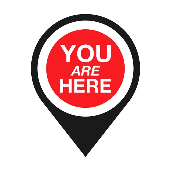 You Are Here Location logo. Marker location you are here Vector illustration. 
