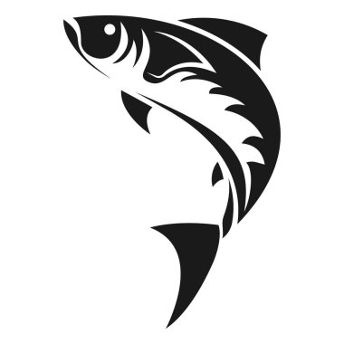 Fish logo. Seafood restaurant shop store Logotype vector illustration