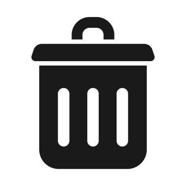Trash can icon. Trash bin vector illustration