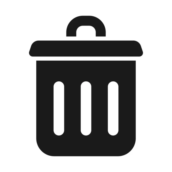 Trash Can Icon Trash Bin Vector Illustration — Vetor de Stock