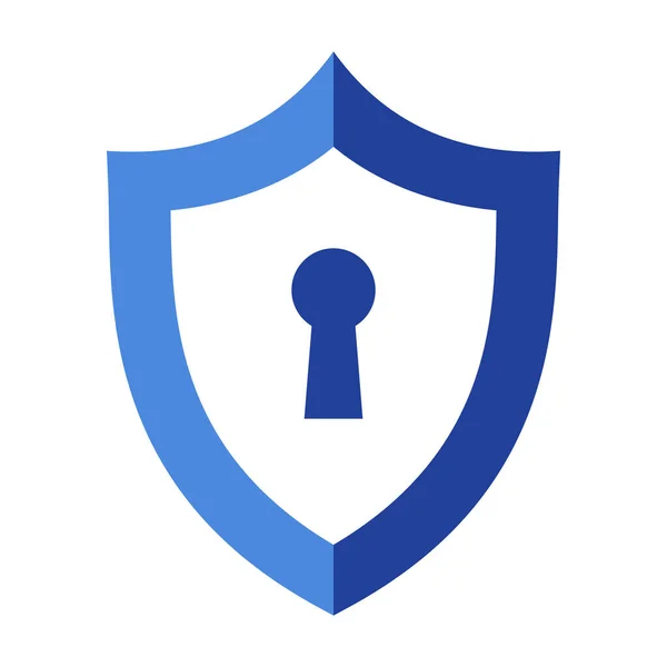 Padlock Security Safe Icon Shield Check Mark Vector Illustration — Stockvektor