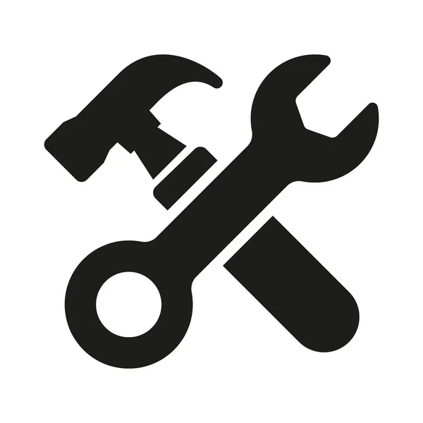 Reair Tool Icon Изображение Отвертки Вектора Ключа — стоковый вектор