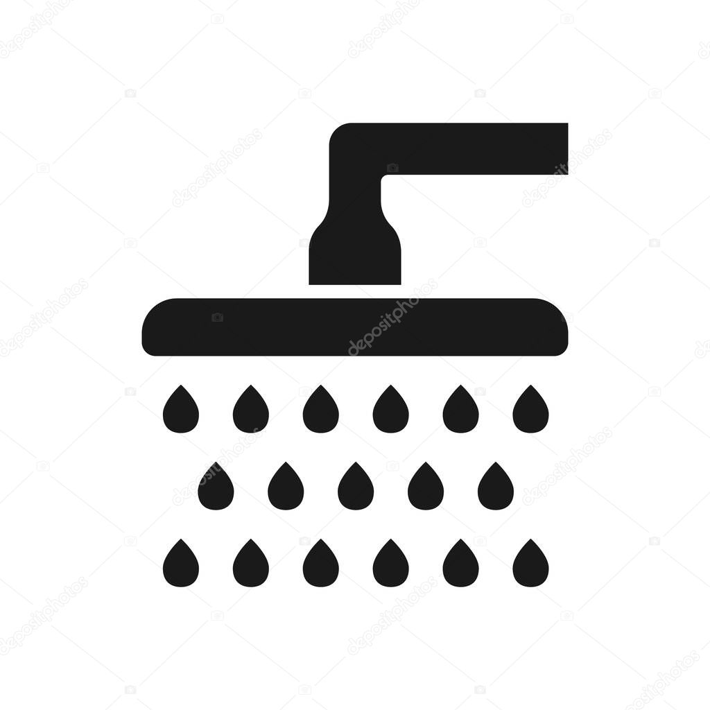 Shower Icon. Showered Vector illustration