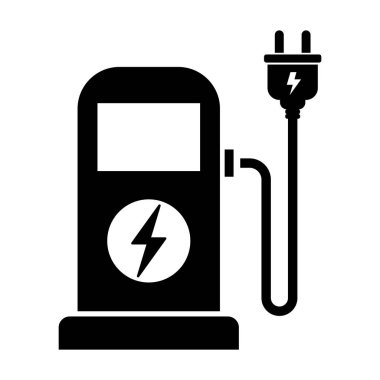 Electric Charge station icon. Charging Electric vehicle Vector illustration