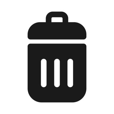 Trash can icon. Trash bin vector illustration