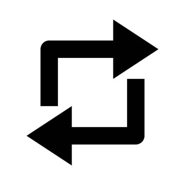 Repost or reshare icon. Social media repost Vector illustration