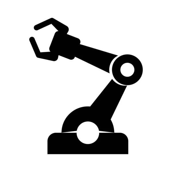 Robotic Arm Mechanical Arm Icon Robot Arm Vector Illustration — Archivo Imágenes Vectoriales