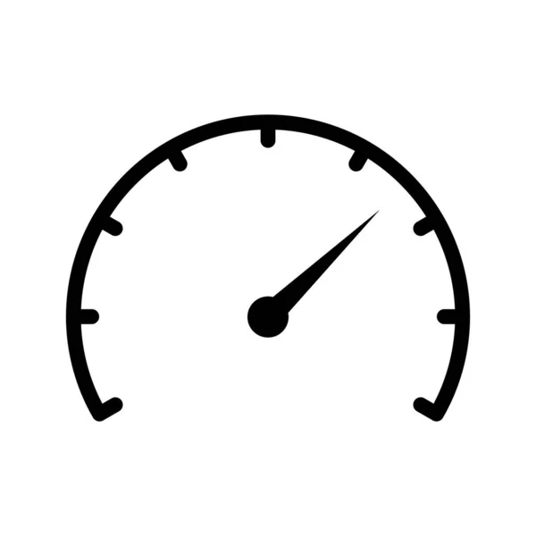 Scale Meter Vector Icon Speedometer Dashboard Gauge Icon — Stok Vektör