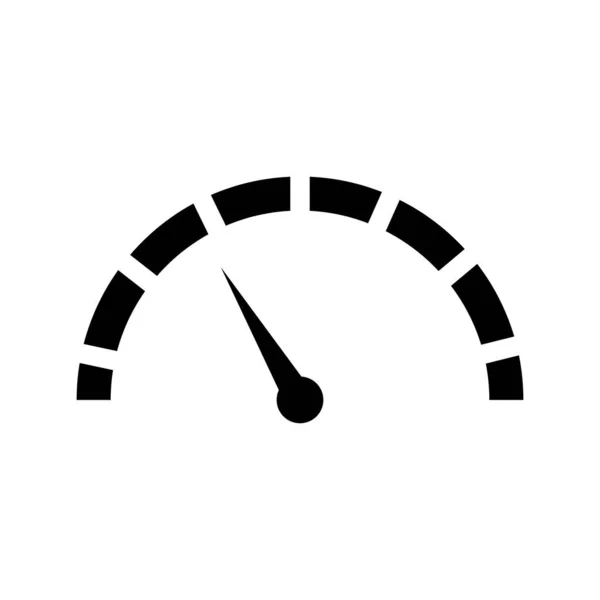 Scale Meter Vector Icon Speedometer Dashboard Gauge Icon — Stok Vektör