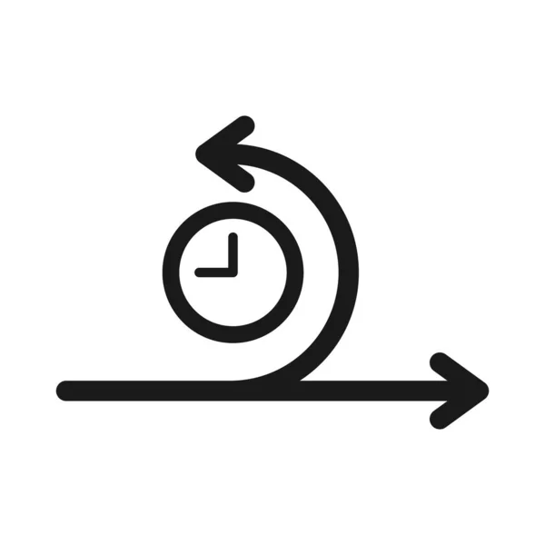 Agile Process Time Line Icon Circle Point Vector Illustration — Stok Vektör