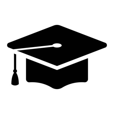 Graduation or graduate icon. Students cap, education vector illustration