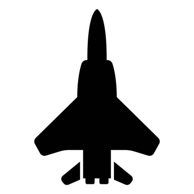 Fighter Jet icon. Plane or Air force vector illustration