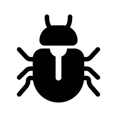 Computer bug icon. Software bug or program bug vector illustration