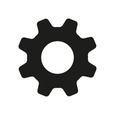 Settings or Gear icon. Cog Setting vector illustration