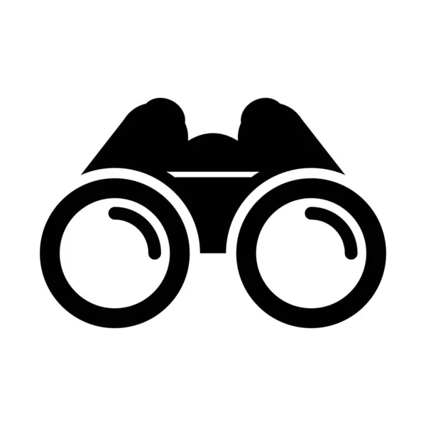 Binoculars Icon Exploration Optical Equipment Vector Illustration — Archivo Imágenes Vectoriales