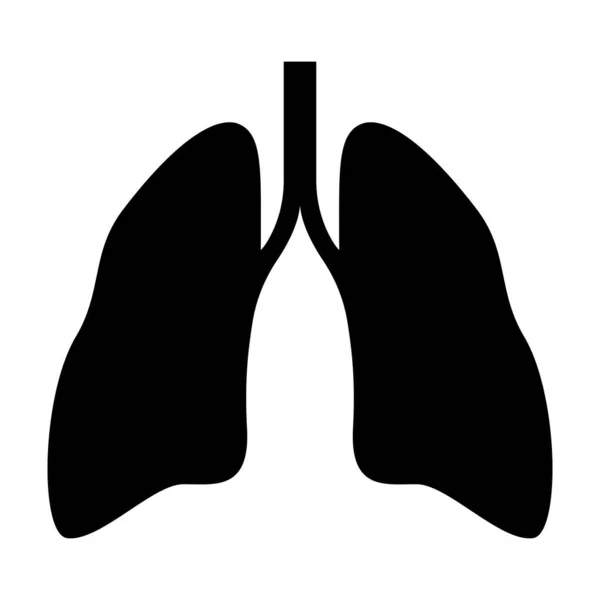 Human Lung Icon Lungs Vector Illustration — Wektor stockowy