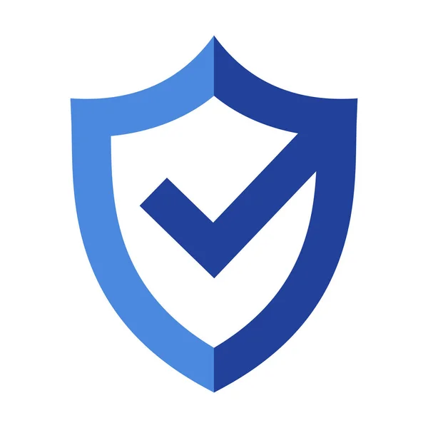 Protection, security or Safe icon. Shield Check Mark Vector illustration