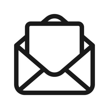 e-mail or mail line icon. Email envelope, letter vector illustration