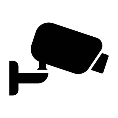 Security camera icon. Fixed CCTV,  Video surveillance vector illustration