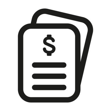 Bank Statement icon. Financial Statement vector illustration