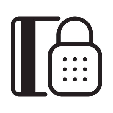 Block credit card icon. Denied Bank card, banking vector illustration