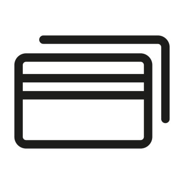 Kredi kartı simgesi. internet ödeme kartı vektör illüstrasyonu