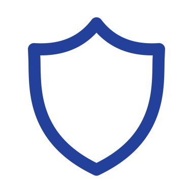 Kalkan dış hat simgesi. Koru, Savunma illüstrasyon vektörü