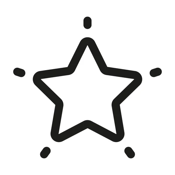 Bonus Points Discount Icon Loyalty Star Line Vector Illustration — 图库矢量图片