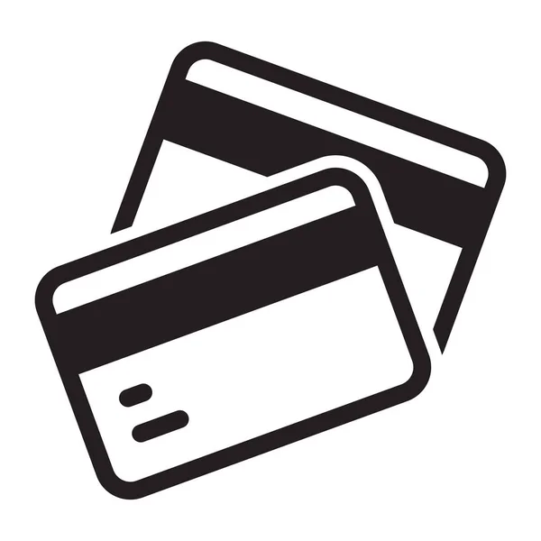 Credit Card Icon Internet Payment Card Vector Illustration — Stok Vektör