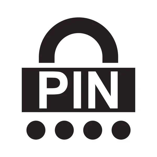 Password Secret Icon Pin Code Lock Vector Illustration — Stockvektor