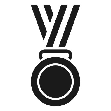 Şampiyon madalya ikonu. Onur madalyası illüstrasyonu