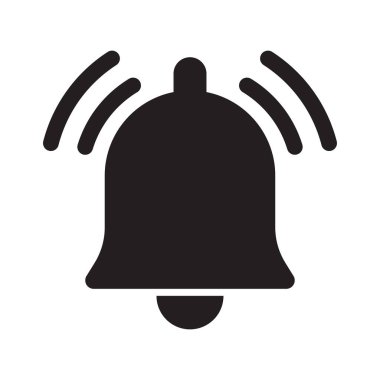 Bildirim simgesi. Çan veya alarm Sosyal Medya elemanı Vektör illüstrasyonuName