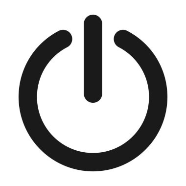 Güç düğmesi, açma kapama simgesi. Vektör resimlemesini kapat