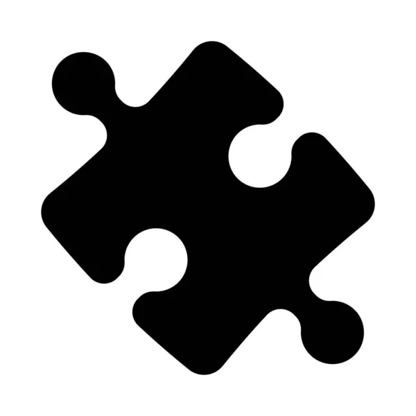 Icono Piezas Rompecabezas Jigsaw Vector Ilustración — Vector de stock