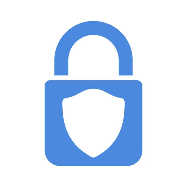 Protection Icon Lock Shield Illustration Vector — стоковый вектор