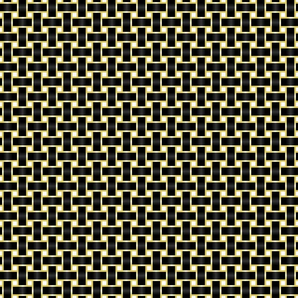 Basket Weaving Seamless Pattern Vector — Stock vektor