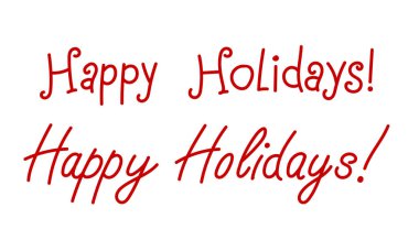 İyi tatiller! tebrik kartı tasarımı ve posterleri için vektör el çizimi