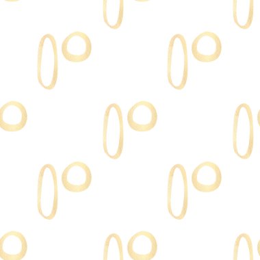 Kusursuz soyut halka deseni. Ovallı suluboya altın arkaplan, tekstil daireleri, duvar kağıtları, ambalaj kağıtları