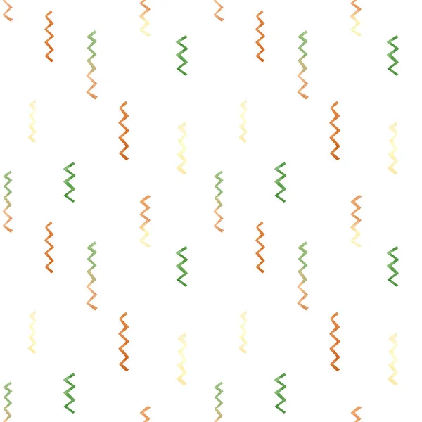Naadloos Zigzagpatroon Aquarel Abstracte Achtergrond Met Bruine Groene Gele Crankle — Stockfoto