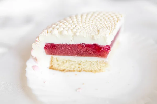 분홍색의 케이크 배경의 맛있는 — 스톡 사진