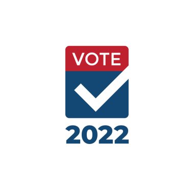 2022 Vize Seçim Tasarımı Kırmızı Beyaz Mavi Seçim Simgesi