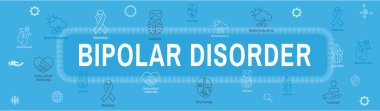 Bipolar Bozukluk veya Depresyon BP Simgesi Set ve Web Başlığı SancağıName