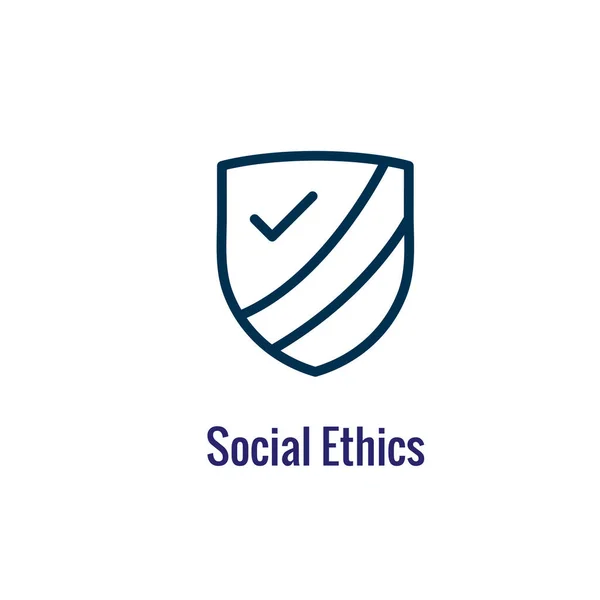 Ikona Społeczna Lub Społeczna Ukazująca Wizerunek Zmian Inwestycji Społecznych Lub — Wektor stockowy